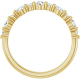 14K Yellow Gold 3/8 CTW Natural Diamond Anniversary Band