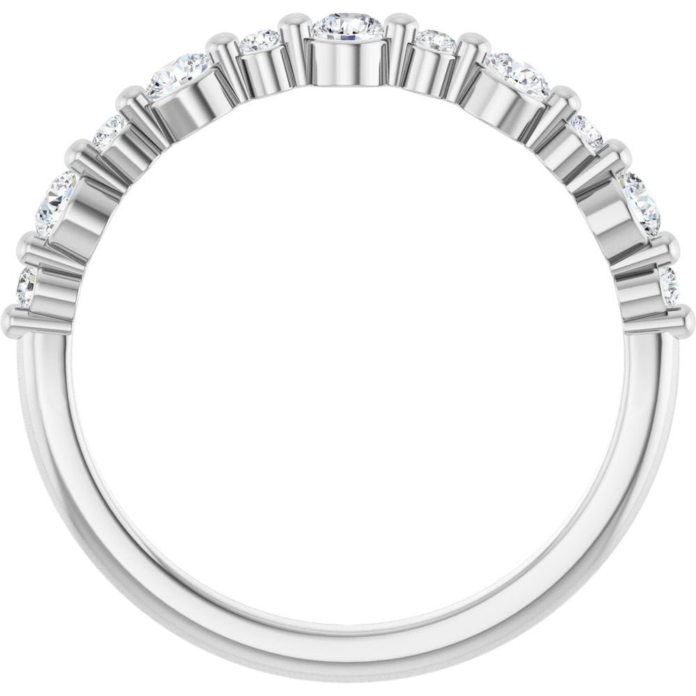 14K White Gold 1/3 CTW Lab-Grown Diamond Anniversary Band