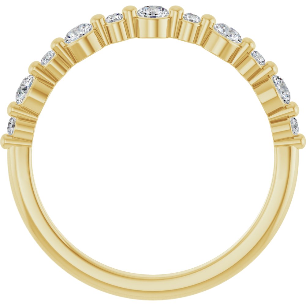 14K Yellow 3/8 CTW Lab-Grown Diamond Anniversary Band