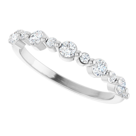 14K White Gold 1/3 CTW Lab-Grown Diamond Anniversary Band
