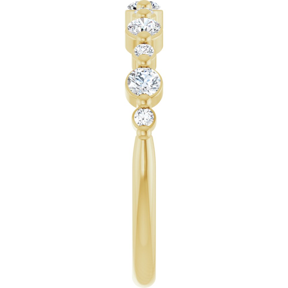 14K Yellow 3/8 CTW Lab-Grown Diamond Anniversary Band