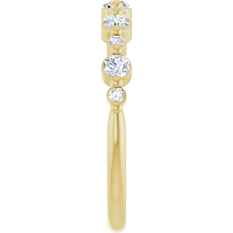 14K Yellow Gold 1/3 CTW Lab-Grown Diamond Anniversary Band