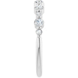 14K White Gold 1/3 CTW Lab-Grown Diamond Anniversary Band
