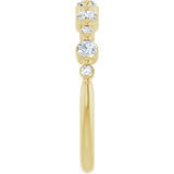 14K Yellow Gold 3/8 CTW Natural Diamond Anniversary Band