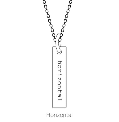 Stainless Steel Engravable Dog Tag Pendant