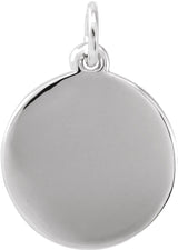 Sterling Silver Star Disc Pendant