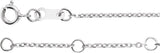 Sterling Silver Lab-Grown Diamond 6 1/2-7 1/2" Bracelet