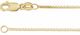 10K Yellow Gold 1 mm Box 18" Chain