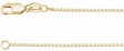 10K Yellow Gold 1 mm Box 16" Chain