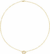14K Yellow Gold .04 CTW Natural Diamond Toggle 16" Necklace