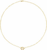 14K Yellow .04 CTW Natural Diamond Toggle 16" Necklace