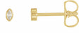 14K Yellow Gold .04 CTW Natural Diamond Solitaire Bezel-Set Earrings