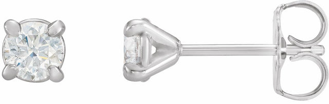 14K White Gold .06 CTW Natural Diamond Cocktail-Style Earrings