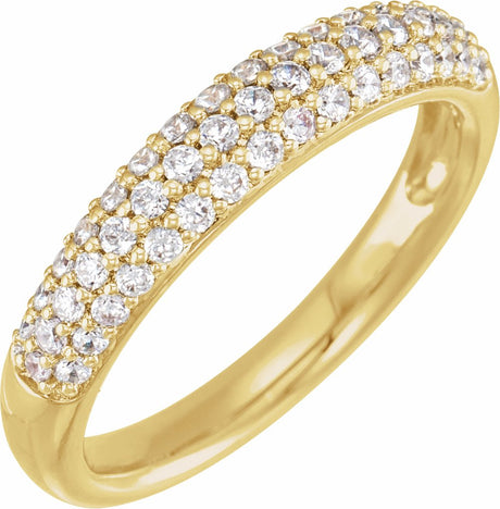14K Yellow Gold 1/2 CTW Lab-Grown Diamond Ring