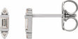 14K White Gold 1/10 CTW Natural Diamond Earrings
