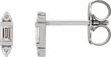 14K White Gold 1/10 CTW Natural Diamond Earrings