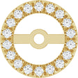 14K Yellow Gold 5.3 mm ID 1/6 CTW Lab-Grown Diamond French-Set Earring Jacket