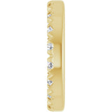 14K Yellow Gold 5.3 mm ID 1/6 CTW Lab-Grown Diamond French-Set Earring Jacket