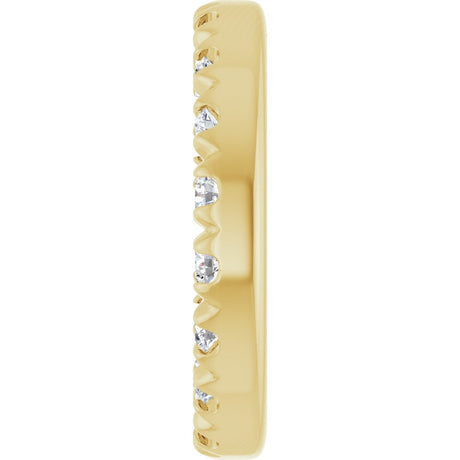 14K Yellow Gold 5.3 mm ID 1/6 CTW Lab-Grown Diamond French-Set Earring Jacket