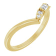 14K Yellow 1/6 CTW Lab-Grown Diamond Contour Band