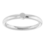 Sterling Silver 1-Circle Engravable Family Ring