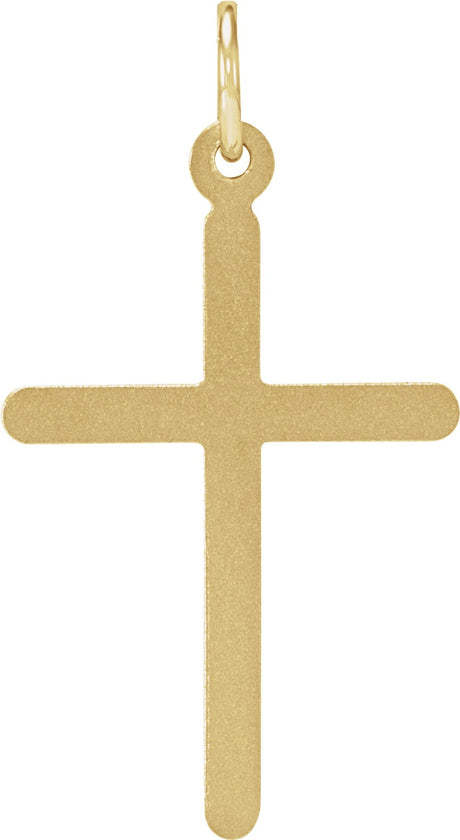 14K Yellow Cross Pendant