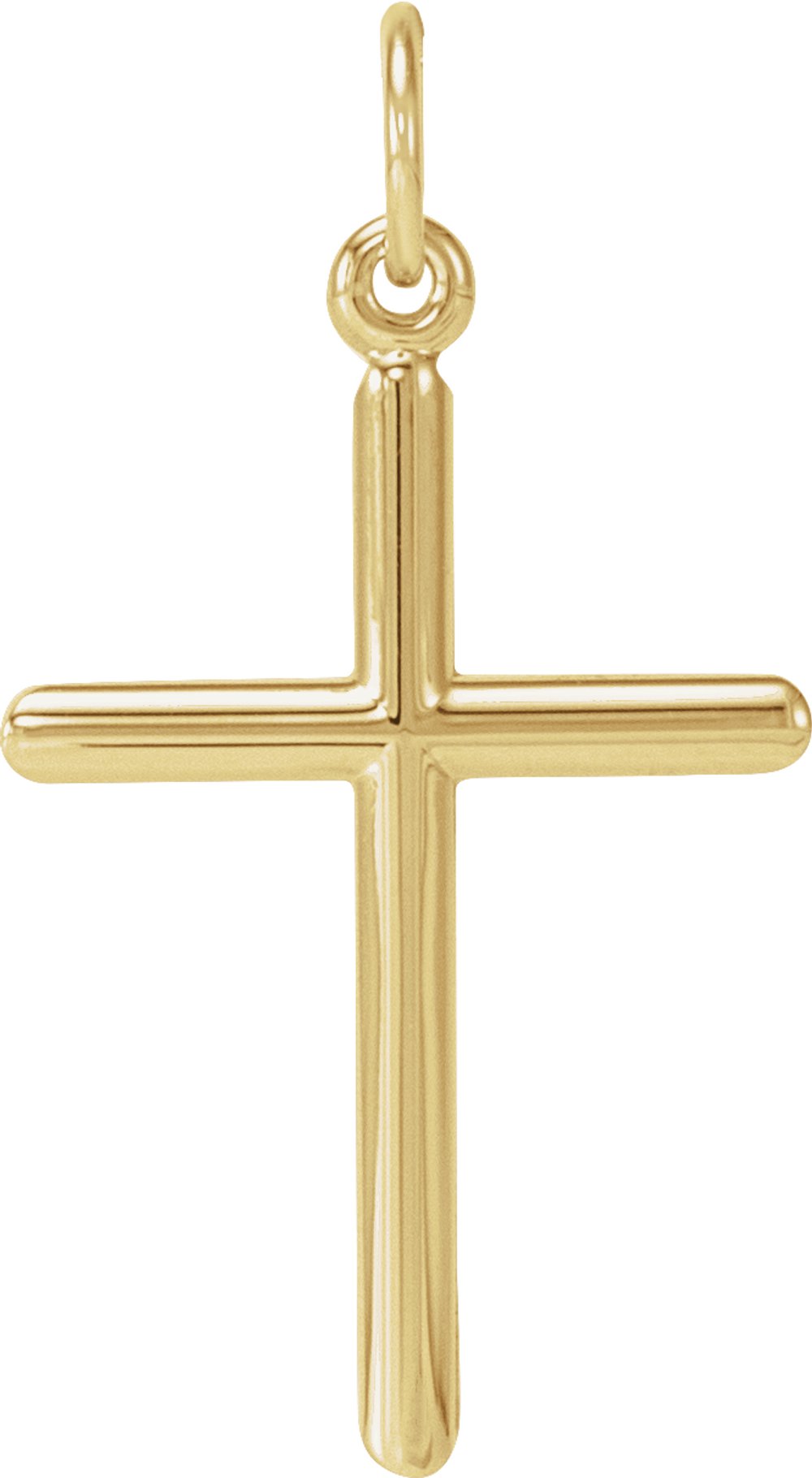 14K Yellow Cross Pendant