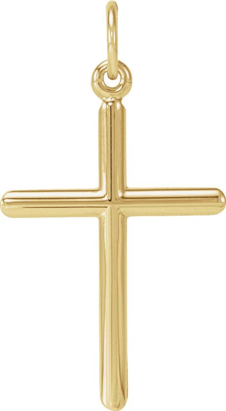 14K Yellow Cross Pendant