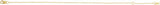 14K Yellow Gold 1 mm Adjustable Cable 6 1/2-7 1/2" Chain