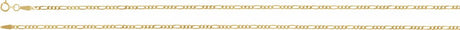14K Yellow 1.9 mm Diamond-Cut Figaro 16" Chain