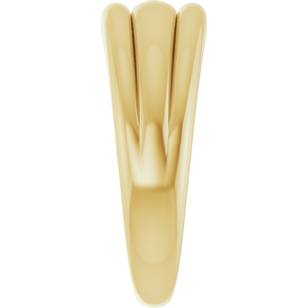 14K Yellow Triple Dome Ring