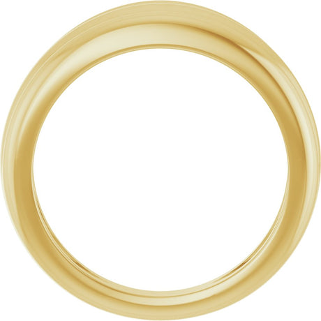 14K Yellow Triple Dome Ring