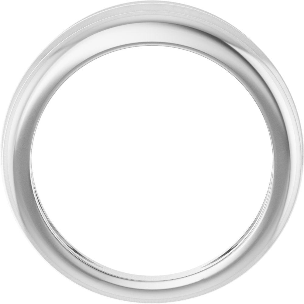 14K White Triple Dome Ring