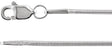Sterling Silver 1 mm Snake 7" Chain