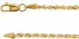 14K Yellow Gold 1.8 mm Diamond-Cut Rope 16" Chain