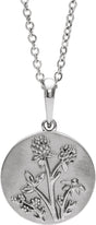 Sterling Silver Floral 16-18" Necklace