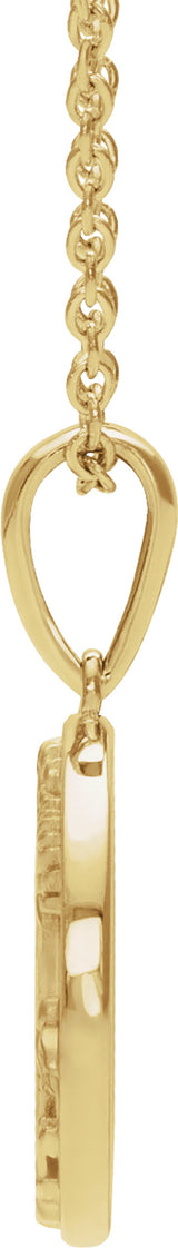 14K Yellow Floral 16-18" Necklace