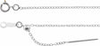 14K White Gold 1.1 mm Adjustable Threader Cable 16-22" Chain