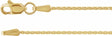 14K Yellow Gold 1.05 mm Diamond-Cut Wheat 16" Chain
