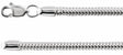 Sterling Silver 2.5 mm Snake 7" Chain 