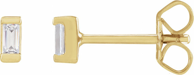 14K Yellow Gold .08 CTW Lab-Grown Diamond Earrings
