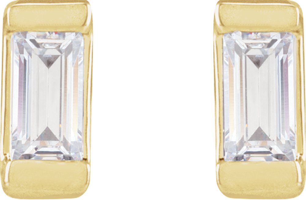 14K Yellow .08 CTW Lab-Grown Diamond Earrings