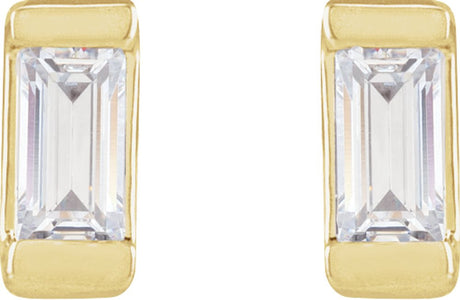 14K Yellow .08 CTW Lab-Grown Diamond Earrings