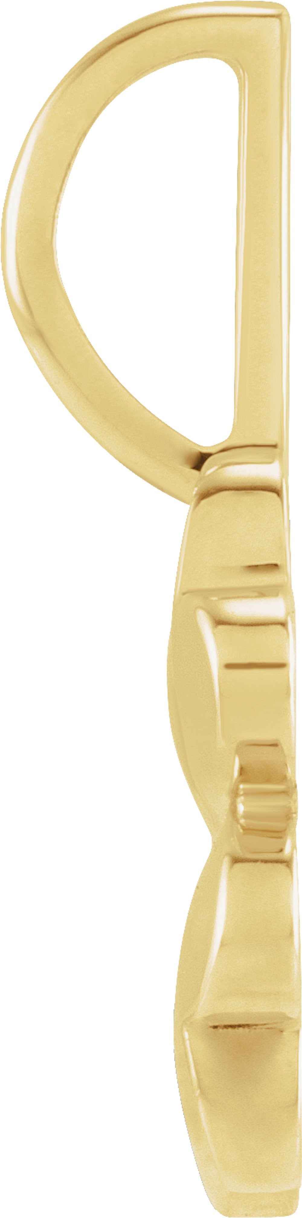 14K Yellow Gold Four-Leaf Clover Charm/Pendant