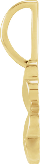 14K Yellow Gold Four-Leaf Clover Charm/Pendant