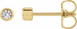 14K Yellow Gold 1/6 CTW Lab-Grown Diamond Bezel-Set Earrings