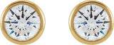 14K Yellow Gold 1/3 CTW Lab-Grown Diamond Bezel-Set Earrings