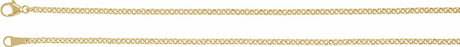 18K Yellow 2.4 mm Rolo 18" Chain