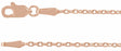 14K Rose Gold 1.4 mm Cable 24" Chain