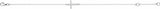 Sterling Silver Imitation Cubic Zirconia Sideways Cross 7-8" Bracelet